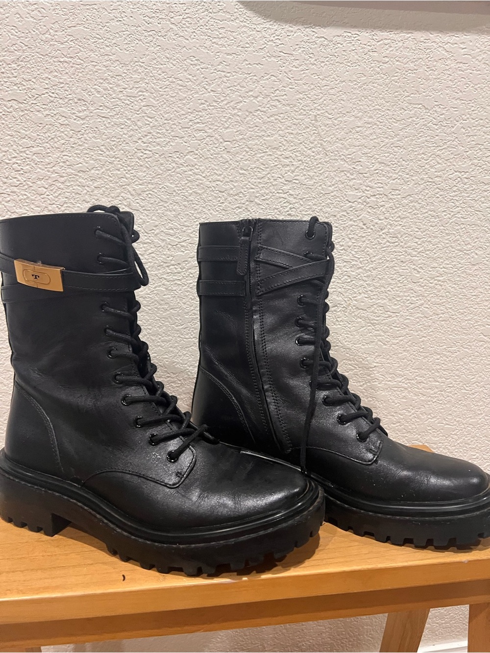Tory Burch Combat Boots 8